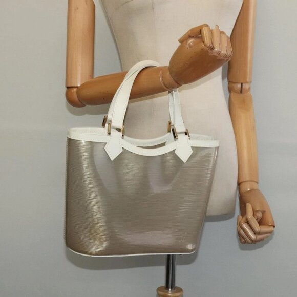 LOUIS VUITTON Epi Plage Mini Lagoon Bay Hand Bag White M92263 LV Auth 134761 - Picture 1 of 16